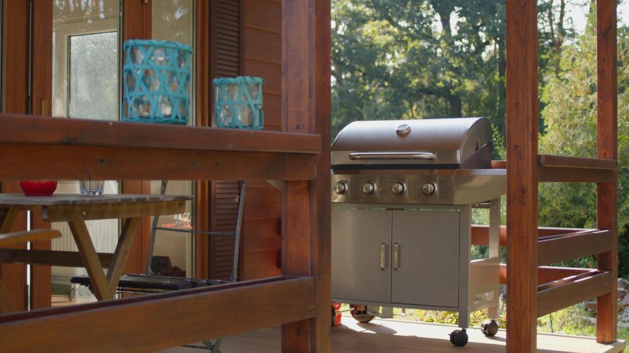 דירות Krina Tiny House Am Wald מראה חיצוני תמונה